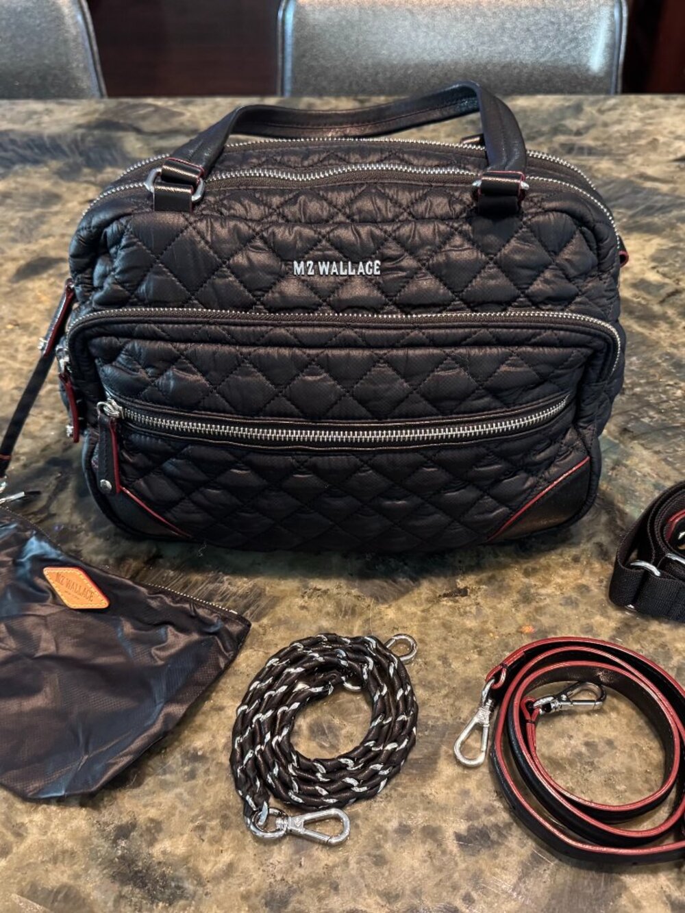 MZ Wallace Crosby Tote Bag. Black. Like New!